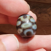 Dragon Eye Old Antique Himalayan Indo Tibetan Dragon 7 Eyes Dzi Amulet Bead